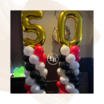 Ballonnenpilaar met cijfer topper