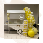 Candycart met ballonnenboog