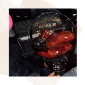 Black Love balloon box