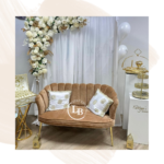 Decoratieve Kussen – Goud met Wit