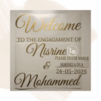 Welkomstbord stickers